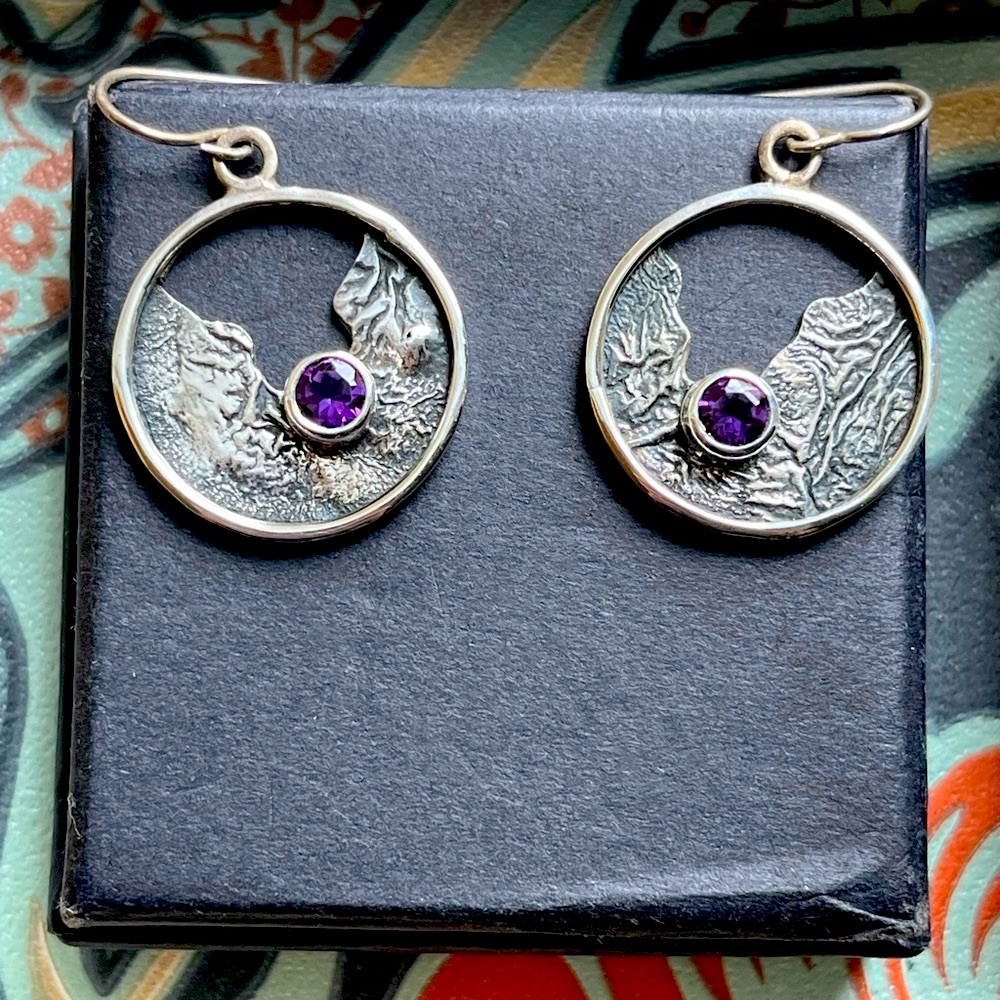 Handmade AAA grade Amethyst Earrings ✨🧚🏼‍♀️